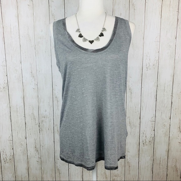 🔥MICHAEL STARS🔥Sleeveless Tunic Tank Top Heather Gray OS NWT